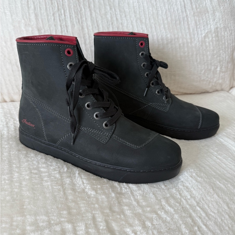 Indian Men's Leather Bryant Sneaker, Black